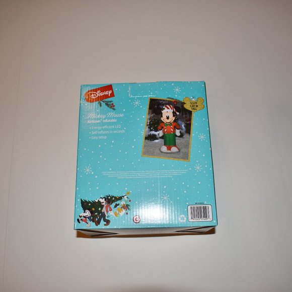 Disney Mickey Mouse Airblown Inflatable Gemmy Yard Decor 3.5 ft LED Lights Up
